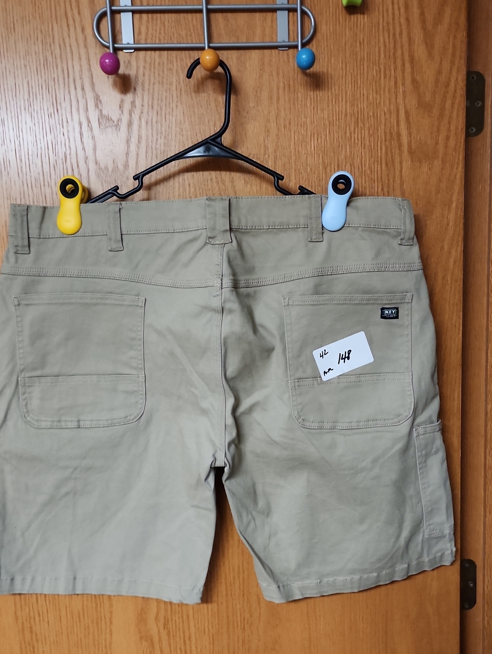 Key Khaki Men's Work Shorts 42 number 148
